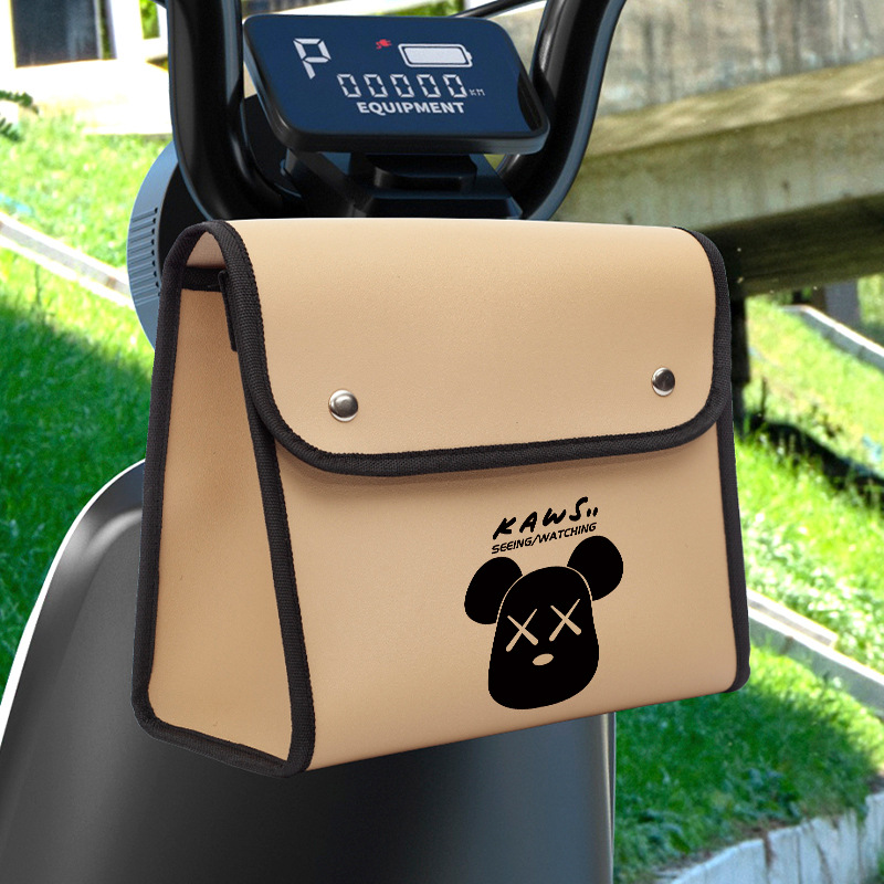 Picture of Electric Car Hanging Bag Front Rainproof Hanging Bag Bicycle Storage Bag Large Capacity Charger Storage Bag