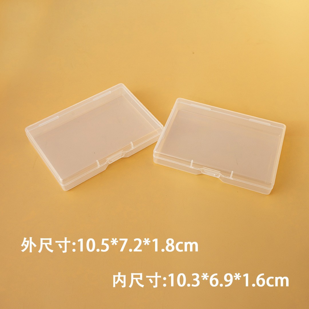 Picture of Foreign trade 1.8cm cross-border plastic packing box PP jewelry parts square box Amazon flat box transparent transparent rectangular