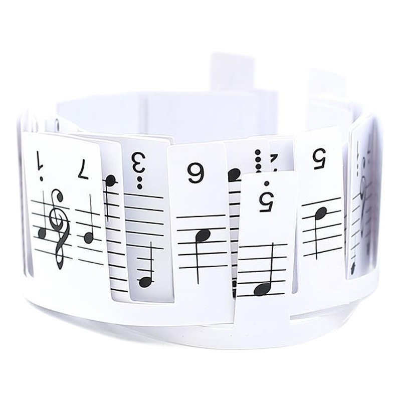 Piano Keyboard Sticker Electronic Sound Sticker 88 Key 61 Key Five-Line Stick Free Note Stick