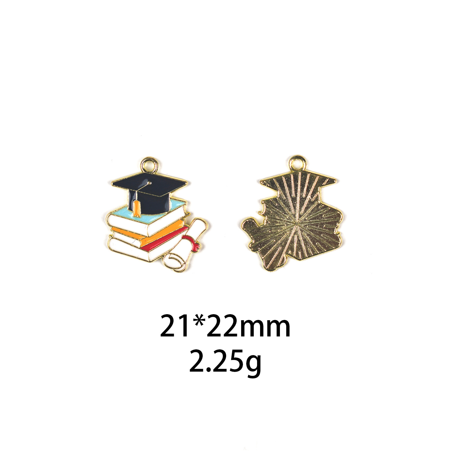 Picture of Exam Full Score A + Doctor Hat Graduation Season College Entrance Examination diy Alloy Jewelry Accessories Hair Accessories Keychain Pendant