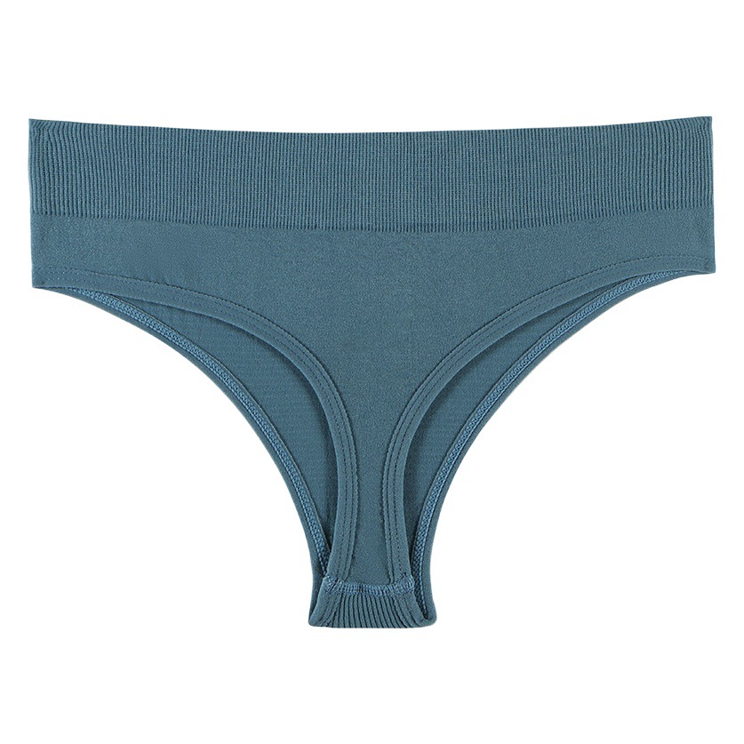 Thong Women's Pure Desire European and American Mid-waist Women's Sexy Invisible Foreign Trade T-pants plus size Sports Fitness T-shaped Panties