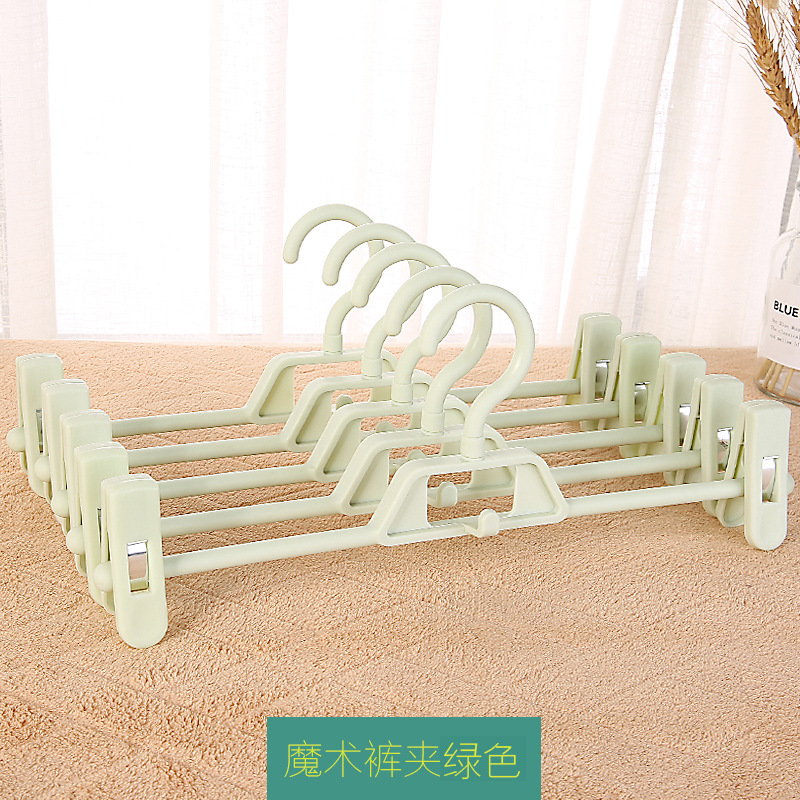 Picture of Non-slip plastic pants rack pants clip wholesale clothing store pants rack rotating hanger pants hanger clip skirt clip