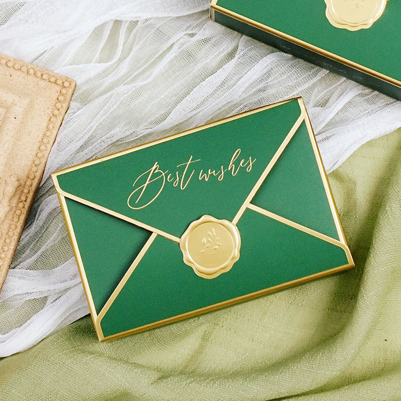 Picture of New Creative ins Style Retro European Style Red Wedding Candy Box Gift Box Envelope Paper Box Candy Box