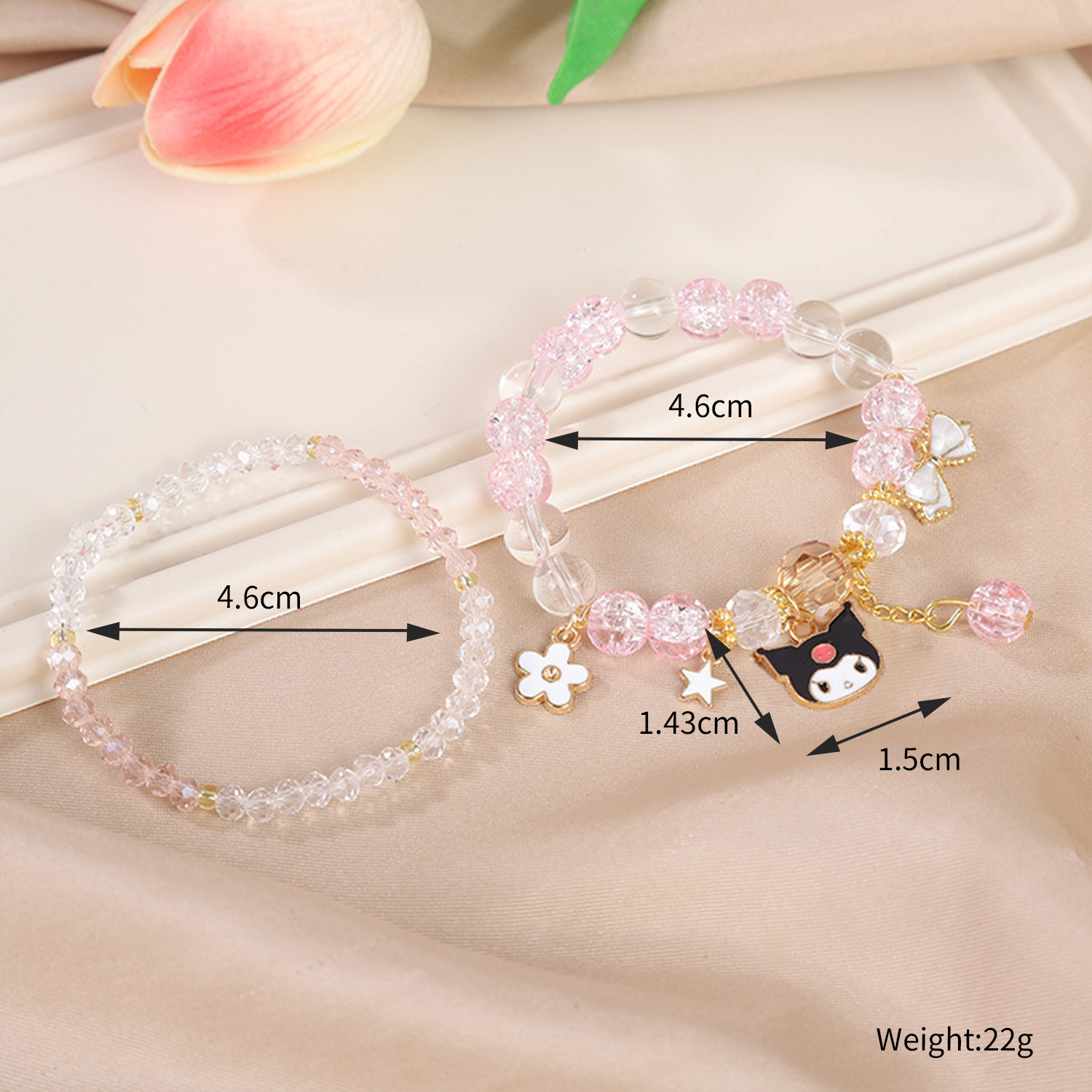 Picture of Children's Bracelet Bracelet Bracelet Beaded Crystal Women's Cute Students Girls' Bracelet Children's Gift