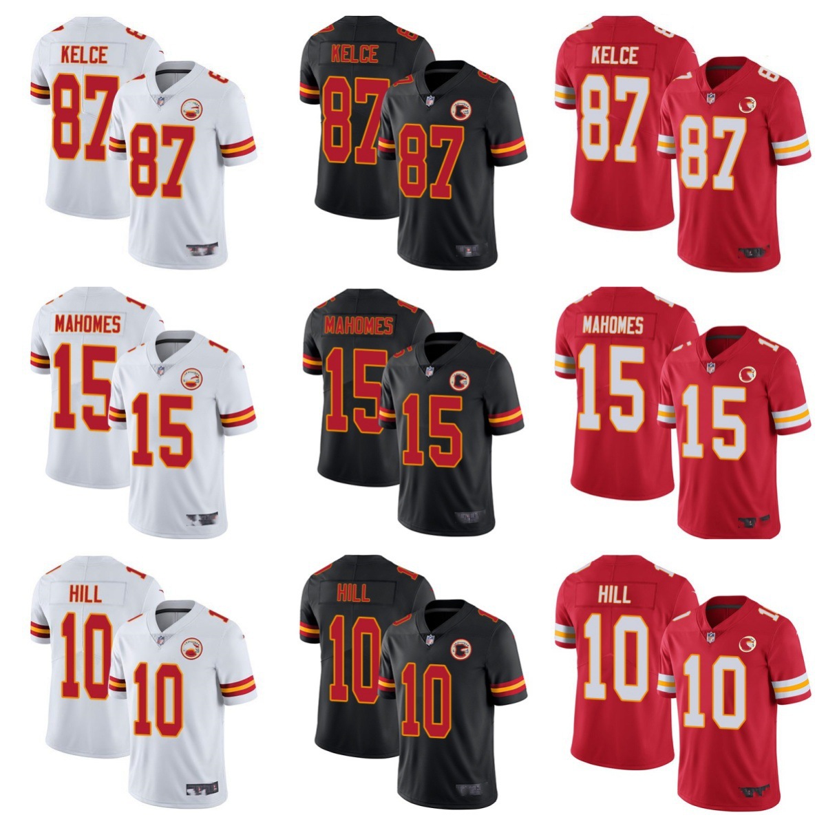 American Rugby Suit Chiefs KansasCityChiefs#15 MAHOM #87 Legendary Embroidered Jersey