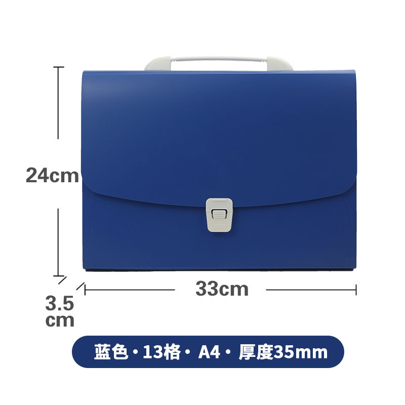 Picture of Sanqi PP13 portable organ bag multi-layer file bag A4 folder student handbag storage file bag