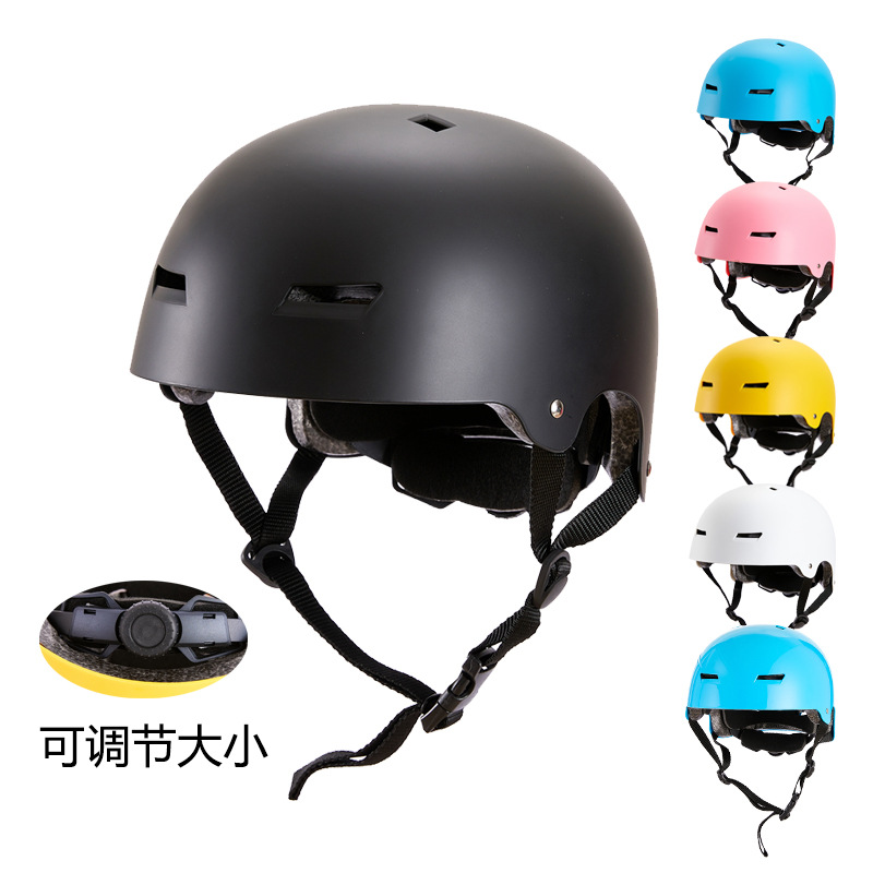 Cross-border Adjustable Adult Cycling Helmet Outdoor Youth Roller Skating Helmet Balance Bike Skateboard Helmet