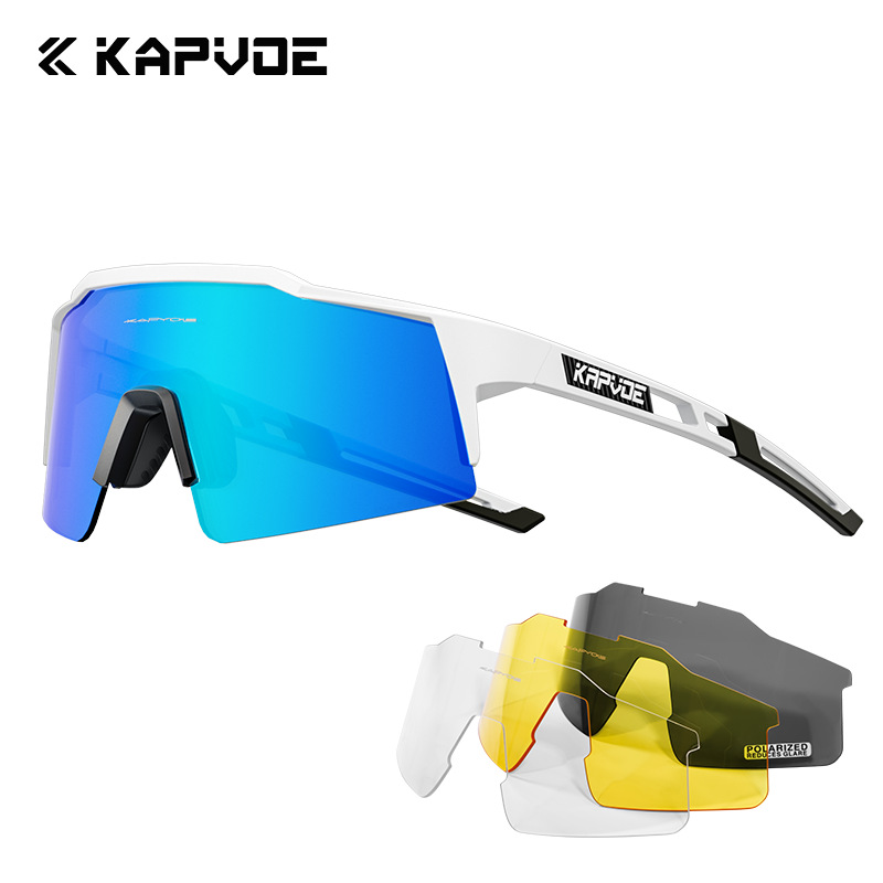 Picture of Kapvoe Cycling Glasses Four-Lens Set Bicycle Windproof Goggles Road Bike