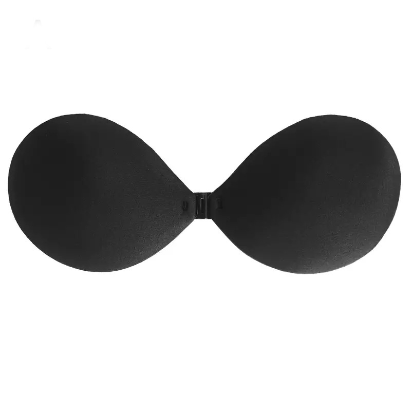 Picture of Spot silicone round cup chest stickers invisible bra gathered on the big chest wedding dress special chest stickers strapless wholesale