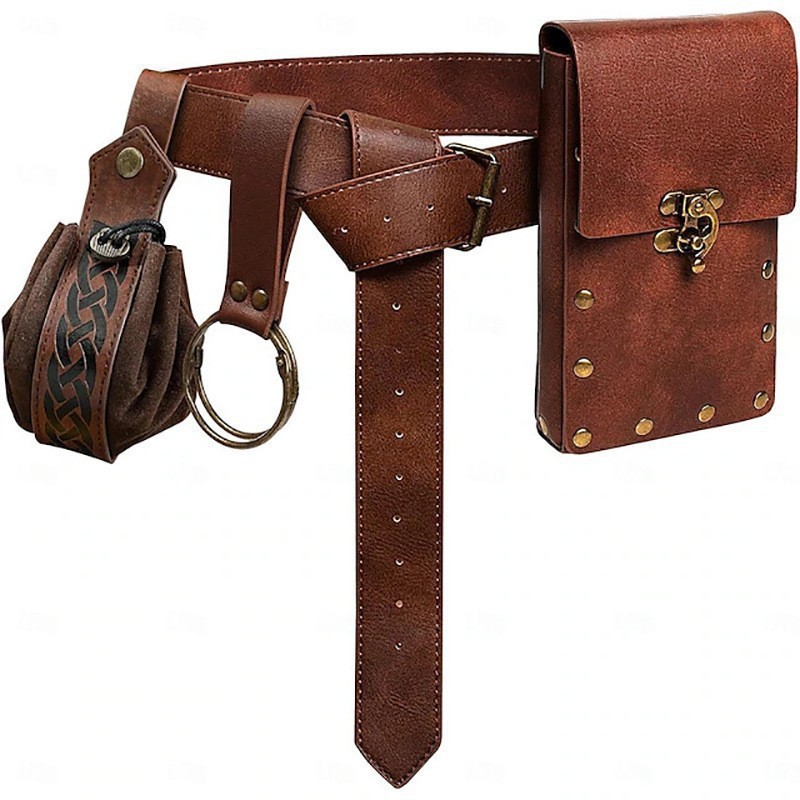 Amazon Hot Selling Steampunk Phone Bag Medieval Renaissance Role Playing Accessories Sport Fanny Pack