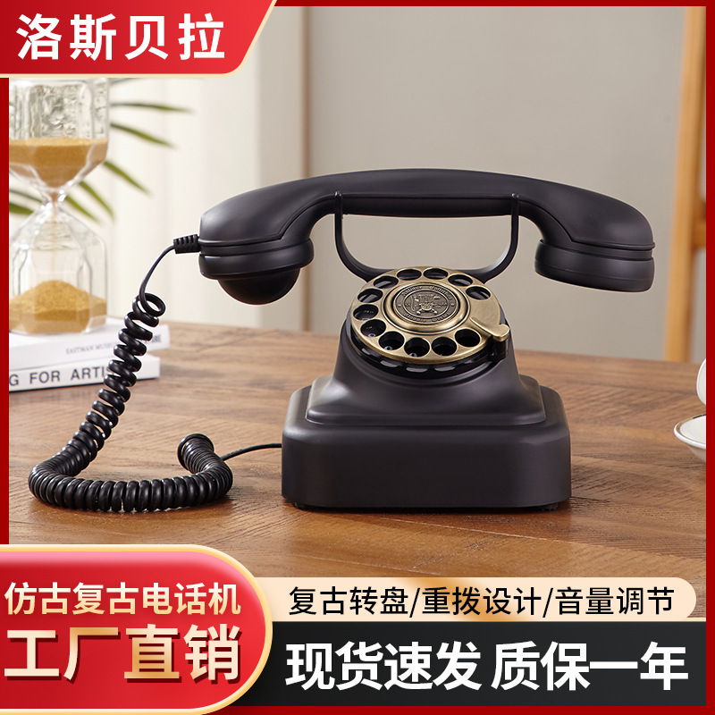 1928 old telephone classical antique telephone retro landline living room ornaments metal ringtone rotary dial