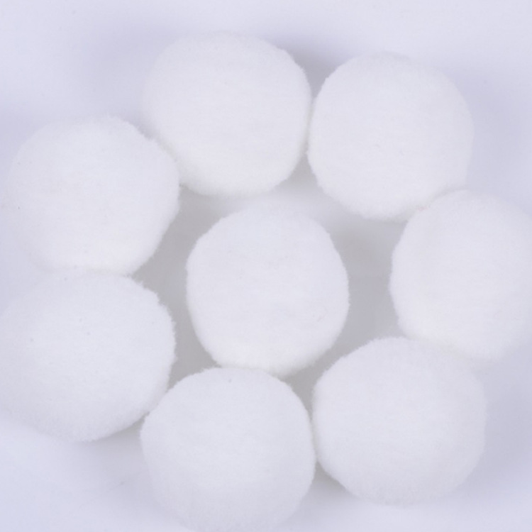 Wholesale color 5cm polyester high elastic fur ball diy creative handmade toys clothing accessories accessories big plush ball