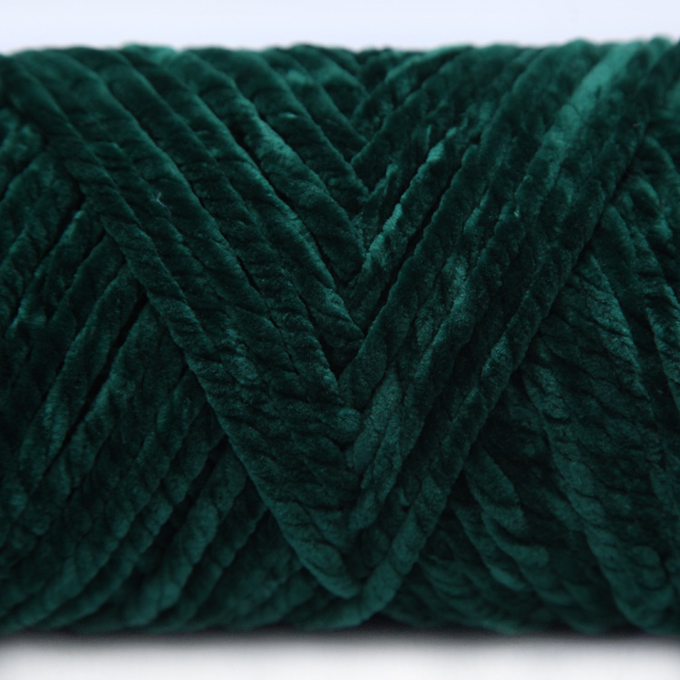 Picture of 3 Strands of Chenille Velvet Yarn for Crocheting Shoes, Thick Yarn for Autumn and Winter DIY Handmade Knitting, Scarf Yarn, Pure Handmade Knitting
