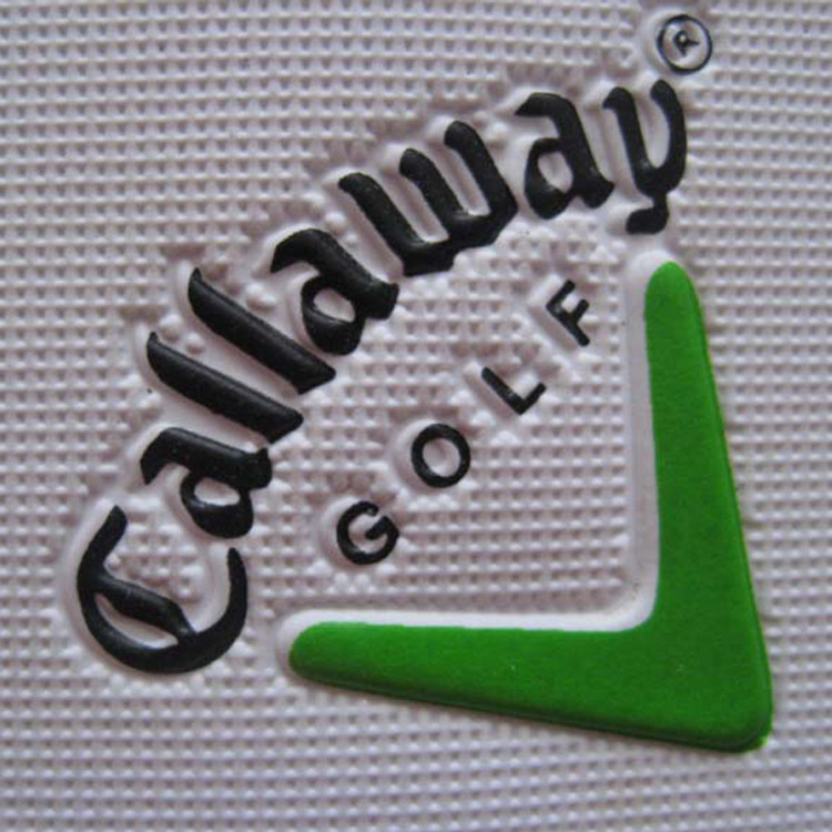 Picture of High-frequency voltage silk-screen printing on leather material and then high-frequency hot-press silk-screen printing leather material trademark LOGO processing plant