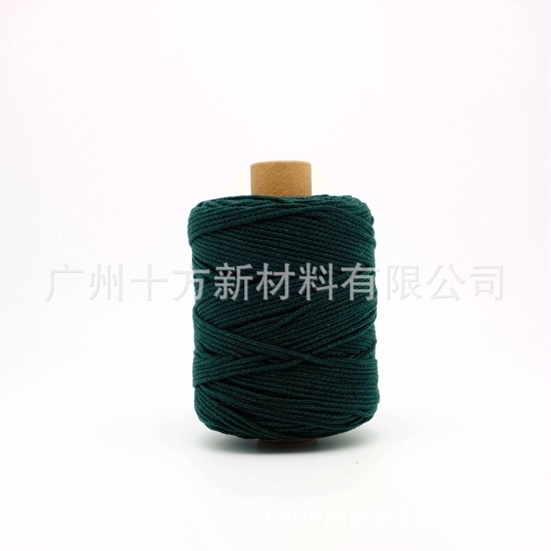 Picture of Wholesale color 1.5mm round strand yarn combed cotton thread crochet wool knitting handmade thread DIY cotton rope