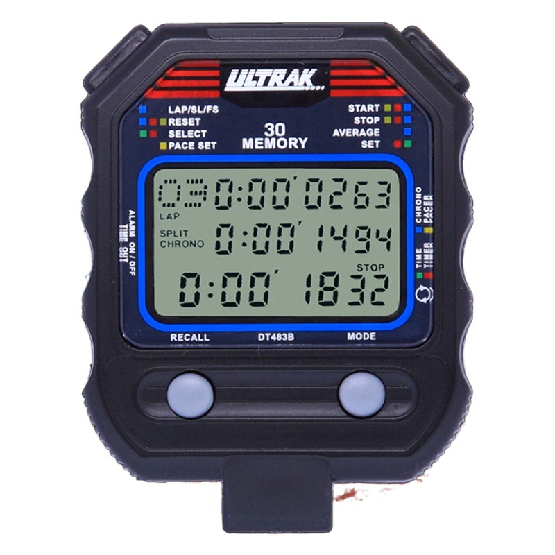 PC80 Electronic Stopwatch DT483B Ding Erzhi ULTRAK Osek 30 Channel 3 Row Display Timer Track and Field