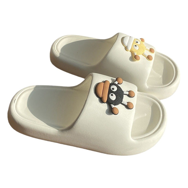 Slippers for Women Summer Outer Wear 2023 New Indoor Home Bathroom Non-Slip Thick-Soled Student Couple Sandals and Slippers Comfortable