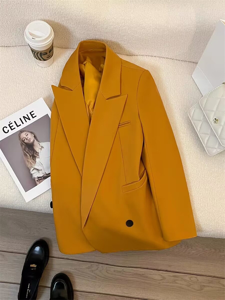 Picture of Spring and Autumn Pure Color High-end Sense Casual Loose Suit Top Temperament Ladies Fashion Trend Suit Wholesale