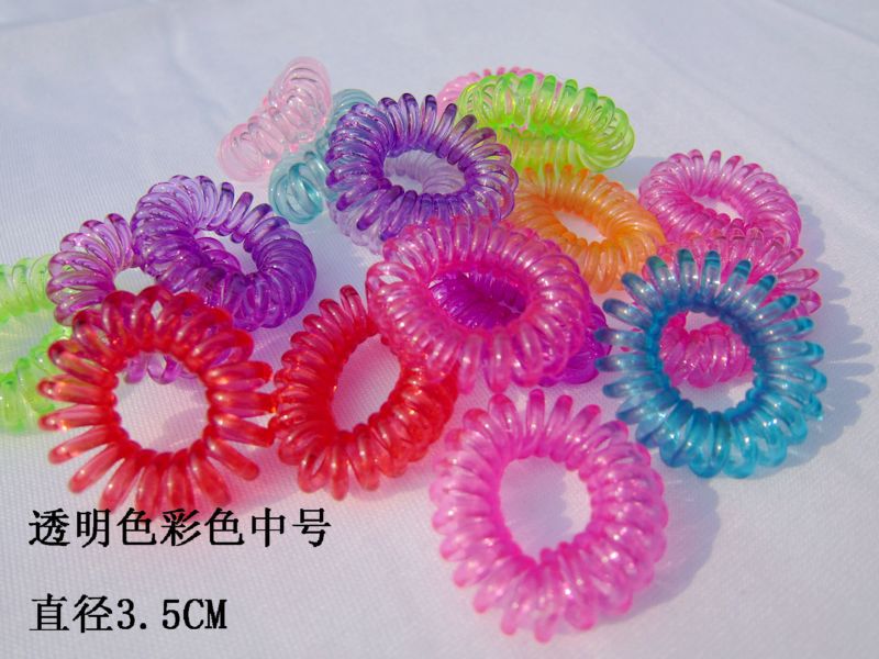 Picture of Candy Color Bold Bracelet Telephone Line Hair Ring Extra Large Rubber Band South Korea Headwear Hair Accessories Headband Spring Ring