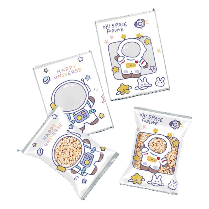 Christmas Milk Date Snowflake Crisp Packaging Nougat Candy Machine Sealed Bag Baking Cookie Bag Home Halloween Bag