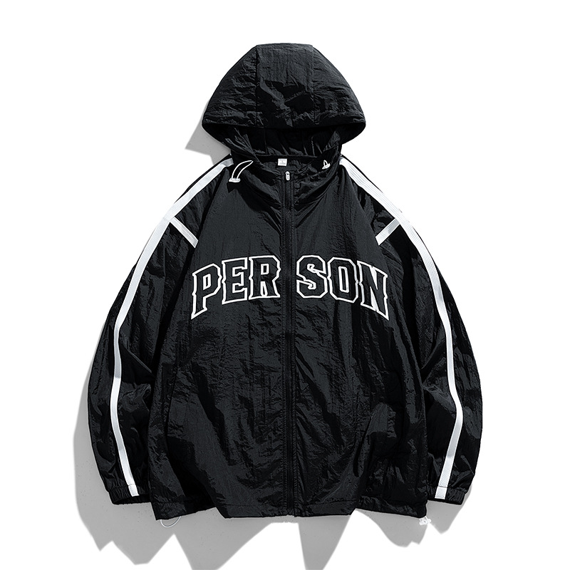 Outdoor Fishing Sun Protection Clothing Men's Summer Thin Ice Silk Comfortable Breathable Hooded Skin Jacket Fashionable Sun Protection Clothing