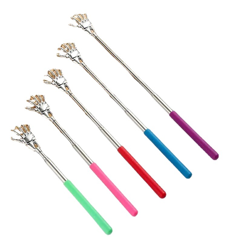 Ghost hand stainless steel retractable home massager don't ask for old people's music scratching device itching and scratching
