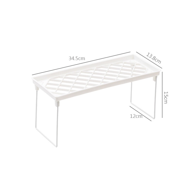 Picture of ins-style Desktop Iron Elevated Rack Foldable Dormitory College Dormitory Storage Non-printed Style Book Desktop Storage Rack