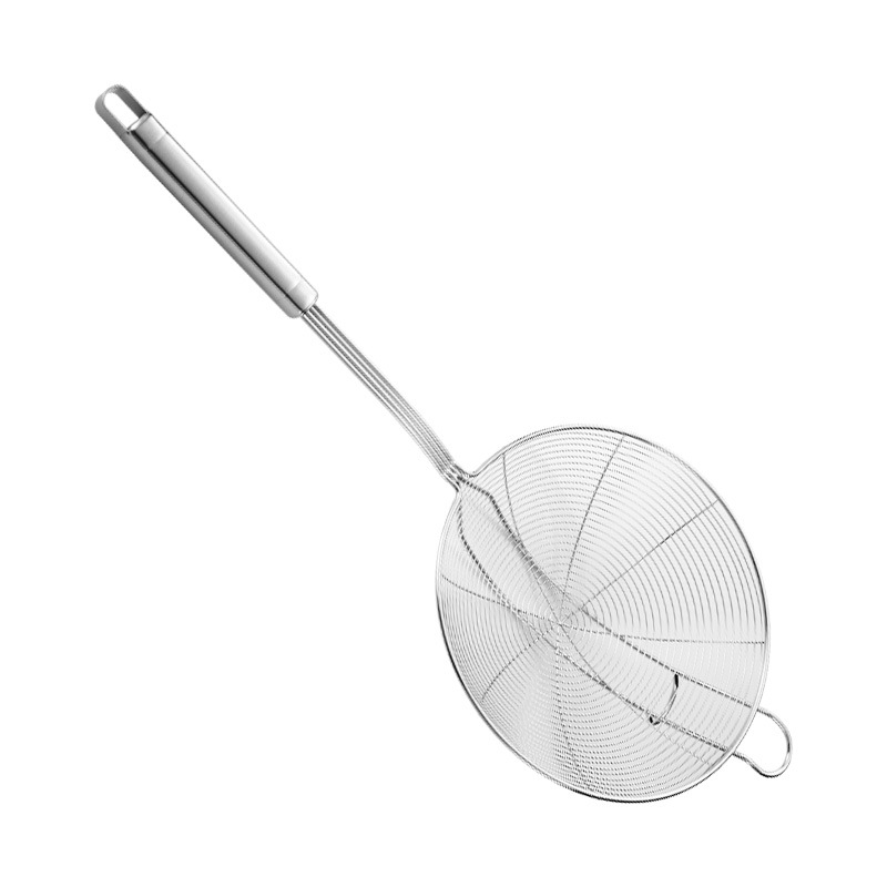 Picture of Stainless Steel Wire Colander Reinforced and Durable Double Hook Square Handle Wire Leakage Various Specifications Suitable for Various Cookware Hot Pot Wire Leakage