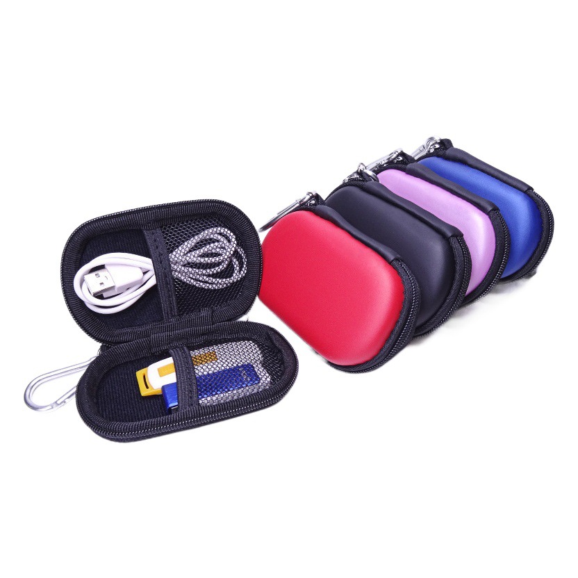 Spot eva Mini Oval Headset Data Cable Storage Bag Key U Disk U Shield Digital Accessories Storage Bag
