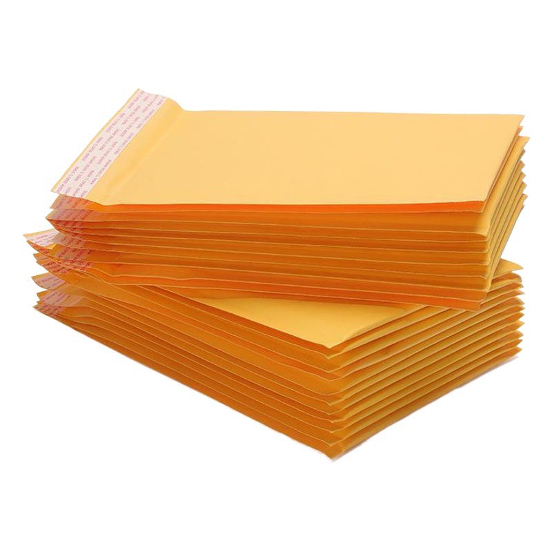 Kraft Paper Bubble Bag Yellow Clothing Packaging Express Bag Thickened Bubble Bag Waterproof Packaging Envelope Bag Wholesale