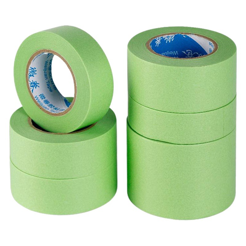Weak adhesion and paper tape art paint latex paint diatom mud special low adhesion masking paper color separation industry and paper