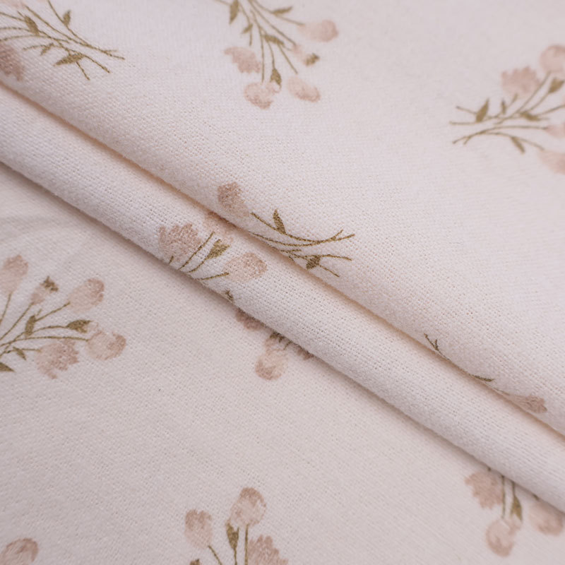 Picture of in stock autumn and winter cotton sanding printed fabric Alice floral cloth women's dress children's clothing baby clothes fabric