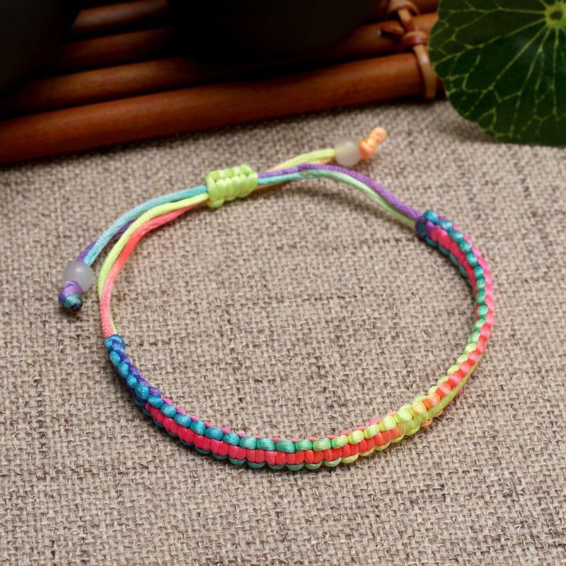 Picture of Dragon Boat Festival Red Rope Hand-woven Phoenix Tail Knot This Year of Life Simple Bracelet Ethnic Style Couple Bracelet Bracelet Wholesale