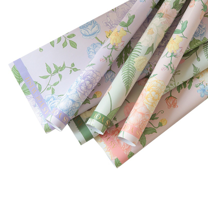 Flower Companion Shadow Flower Sea Flower Wrapping Paper Advanced Flower Wrapping Paper Flower Shop Material Gift Wrapping Paper Wrapping Material Wholesale