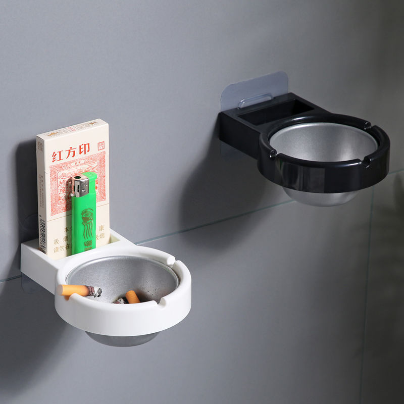 Picture of Cross-Border Hot-Selling Ashtray Wall-Mounted Toilet Special Ashtray Simple Modern Punch-Free Split Ashtray