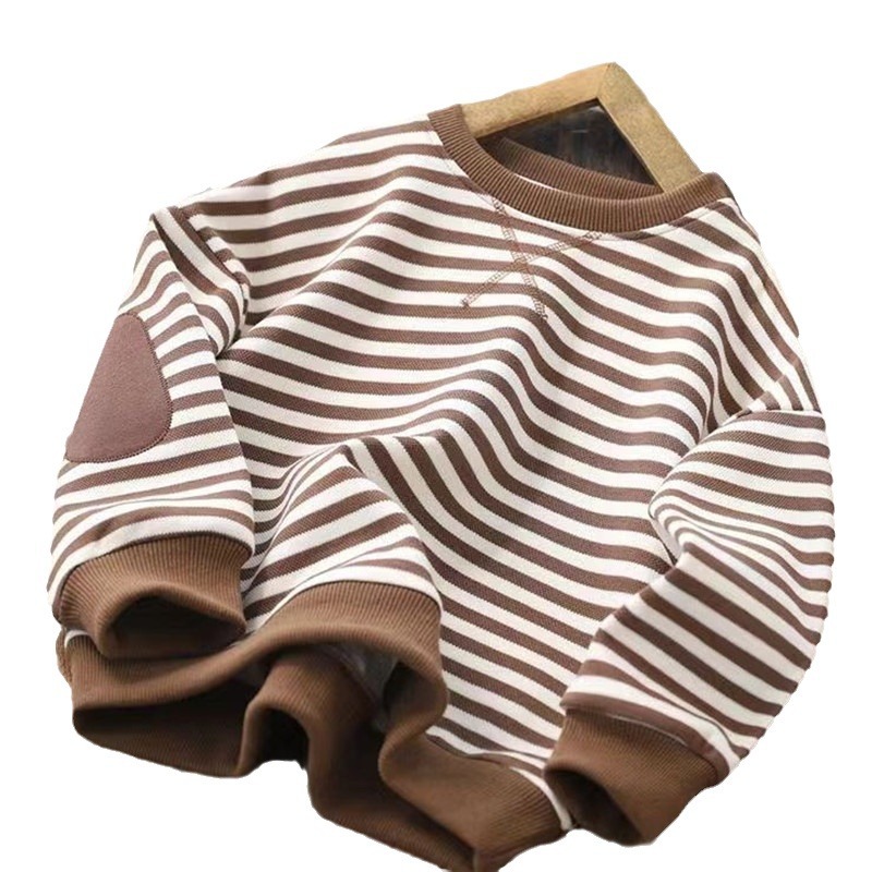 Picture of Children's Clothing Spring & Fall Clothing Boys and Girls Sweatshirts 2024 New Kidsren's Bottoming Shirts Korean Style Baby Tops Fleece-Lined Style