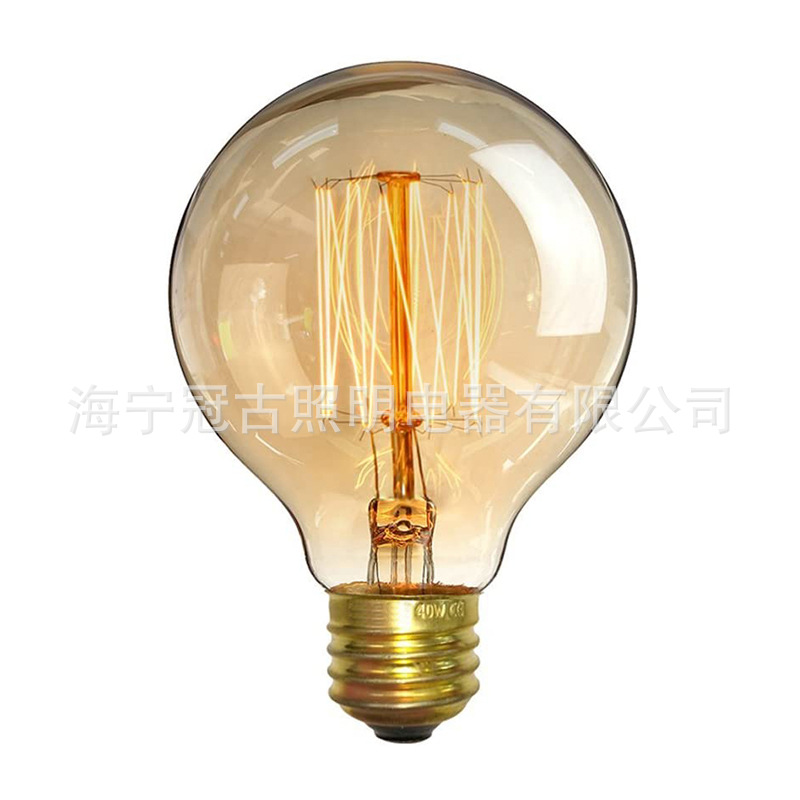 G80 Edison bulb vintage tungsten bulb squirrel cage antique lamp silk bulb 40W
