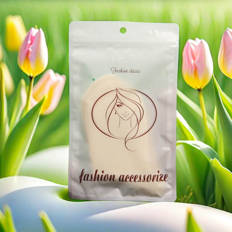 English stockings packaging bag underwear stockings zipper bag vest self-sealing bag transparent fashion packaging bag in stock