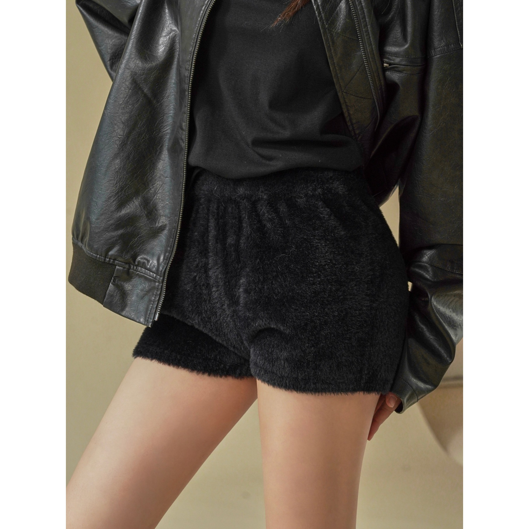 Picture of Lufu early spring new Japanese style home faux mink fur sexy spicy pants soft delicate skin-friendly comfortable casual shorts for women