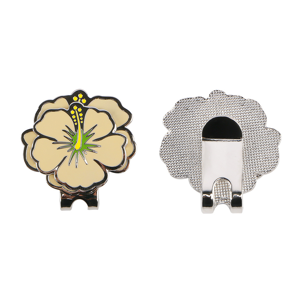 Picture of golf Mark hat clip magnetic metal golf Mark flower shape design double-layer ball Mark cross-border hot sale
