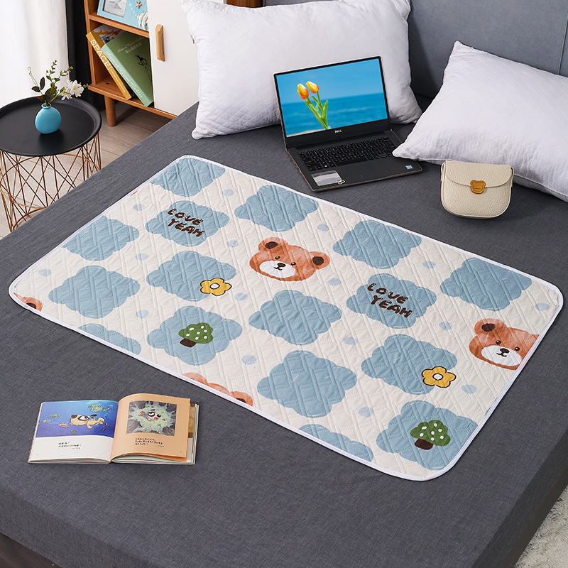 Picture of Aunt pad leak-proof waterproof non-slip washable female student dormitory menstrual period mattress side leakage-proof aunt period small mattress