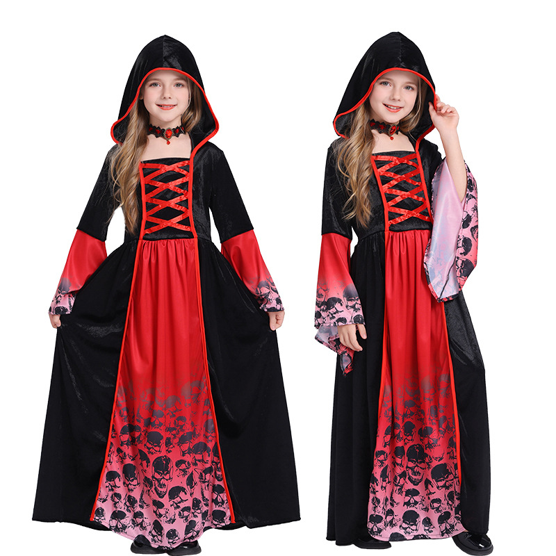 cosplay Halloween Royal Vampire Costume Girl Character Witch Dress Up Party Show Costume