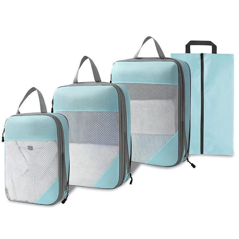 Picture of Travel Compression Storage Bag Four-Piece Set Amazon Popular Clothing Organizer Suitcase Clothing Storage Bag Set