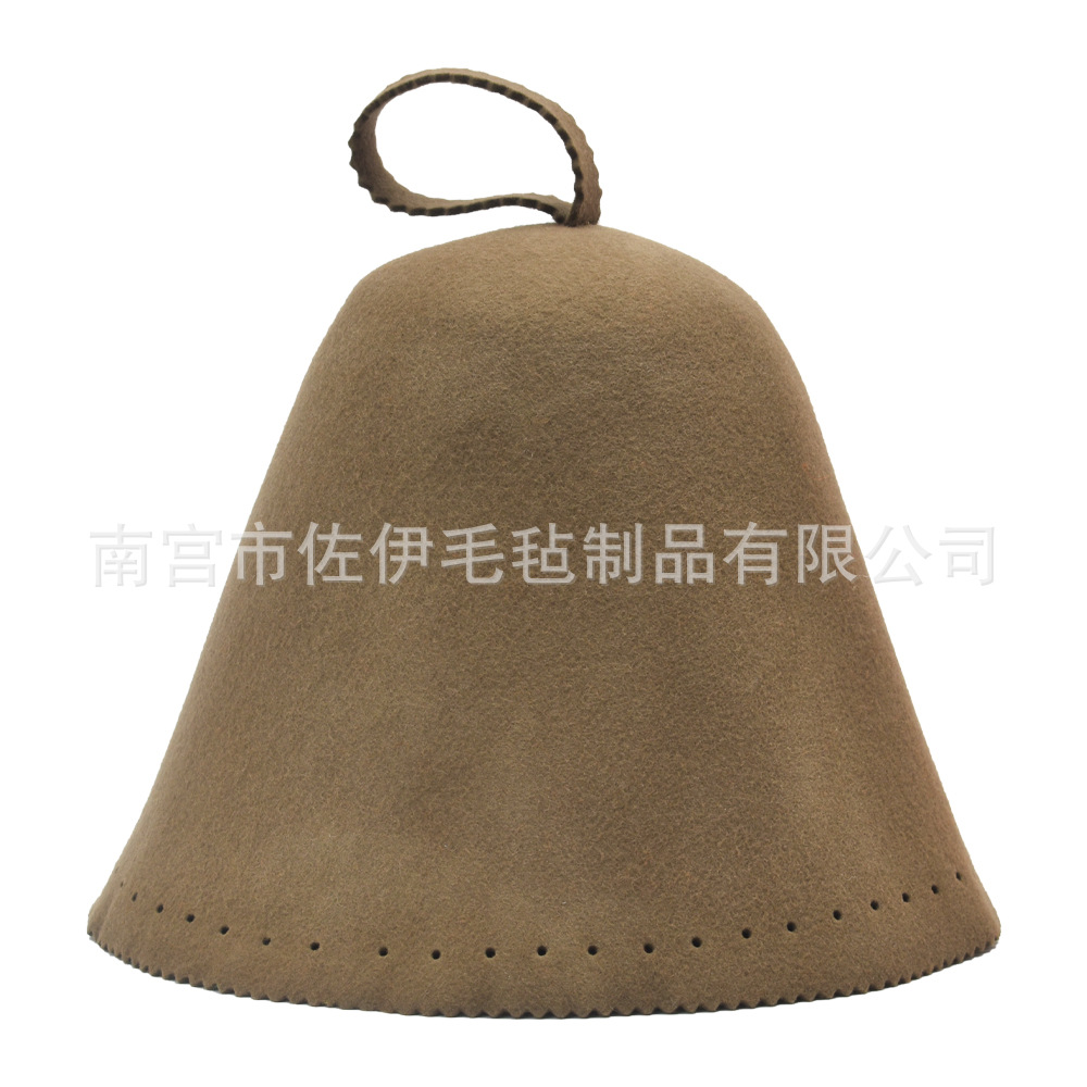Picture of High-end cross-border felt sauna cap hot spring bath felt sauna cap integrated pressure European wool sauna cap
