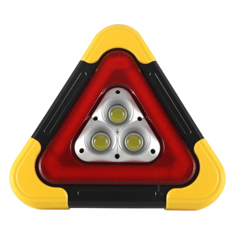 Solar Triangle Warning Light Led Rechargeable Lighting Car Warning Sign Emergency Strobe Light Work Light
