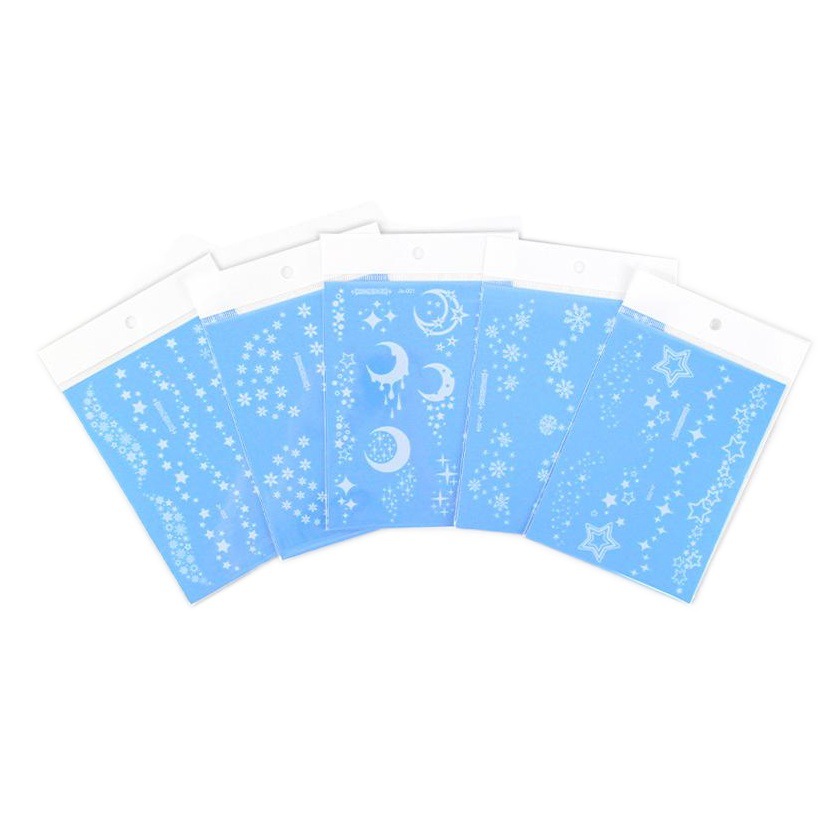 New cross-border supply white tattoo stickers personalized face stickers arm stickers clavicle stickers disposable stickers wholesale
