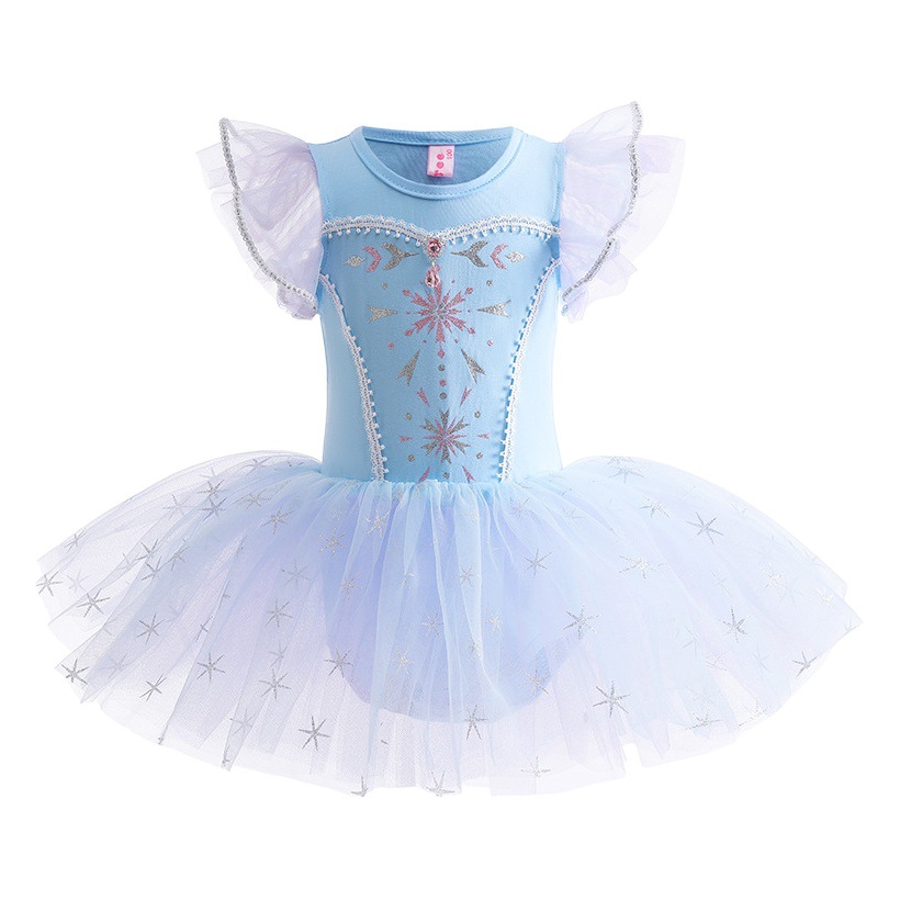 Girls Ballet Dance Dress 2025 New Frozen Elsa Princess Dress Kindergarten Baby Performance Costume