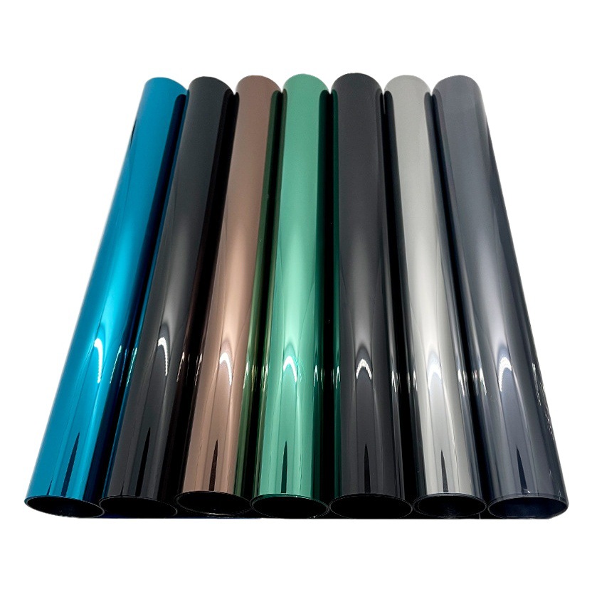 One-way perspective heat insulation film window glass film sunscreen office opaque sunshade black anti-peep sticker