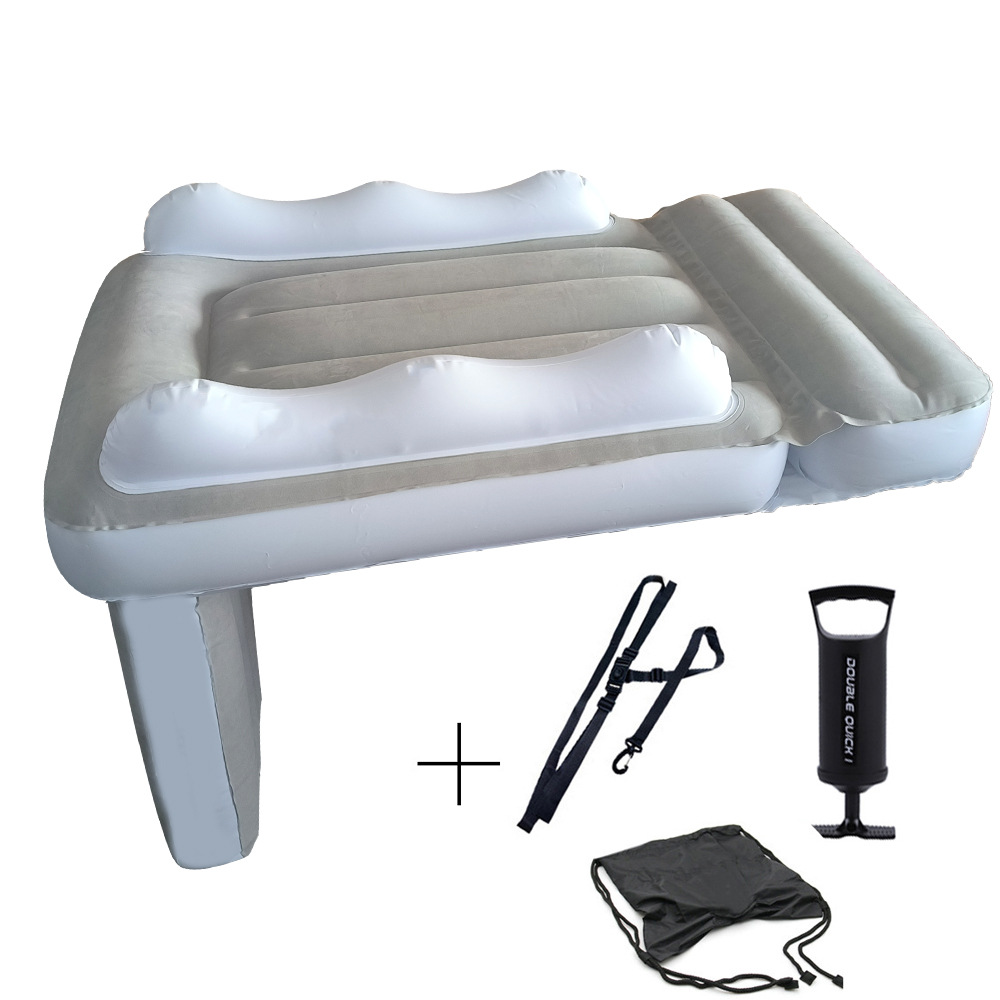 Picture of Amazon Baby Inflatable Mattress Children's Car Rear Folding Car Mat Outdoor Travel Thickened Flocking Air Cushion