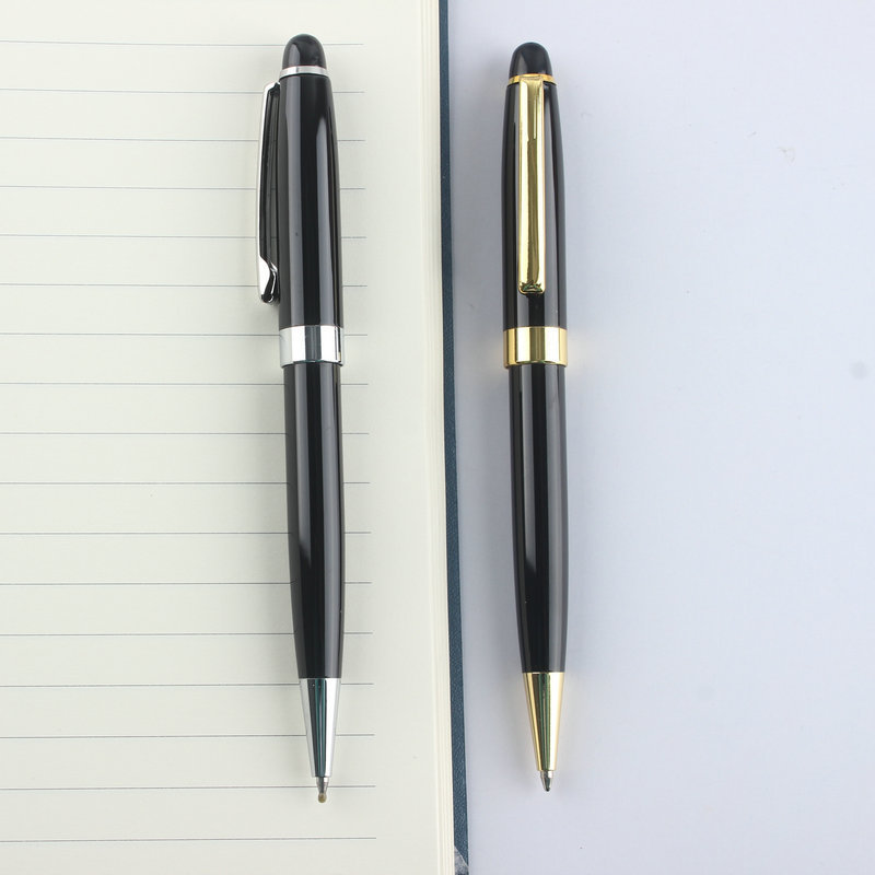 Picture of Advertising Gift Metal Ballpoint Pen Printing LOGO Rotating Ballpoint Pen Business Customized Neutral Metal Pen Wholesale